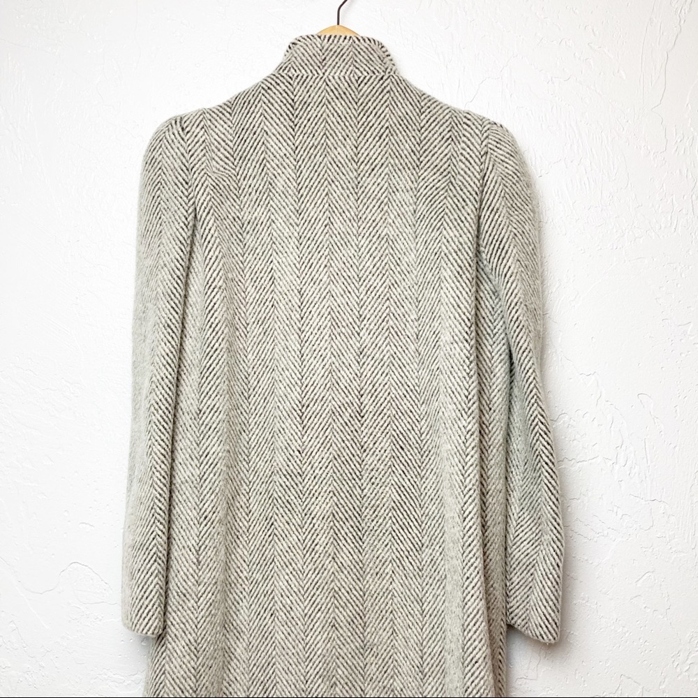Pavilion petite grey and cream tweed wool coat - Picture 9 of 9